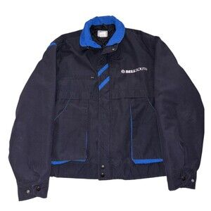 Vintage Bell South Bomber Jacket Men’s XL Uniform Union Made R&R Cellular